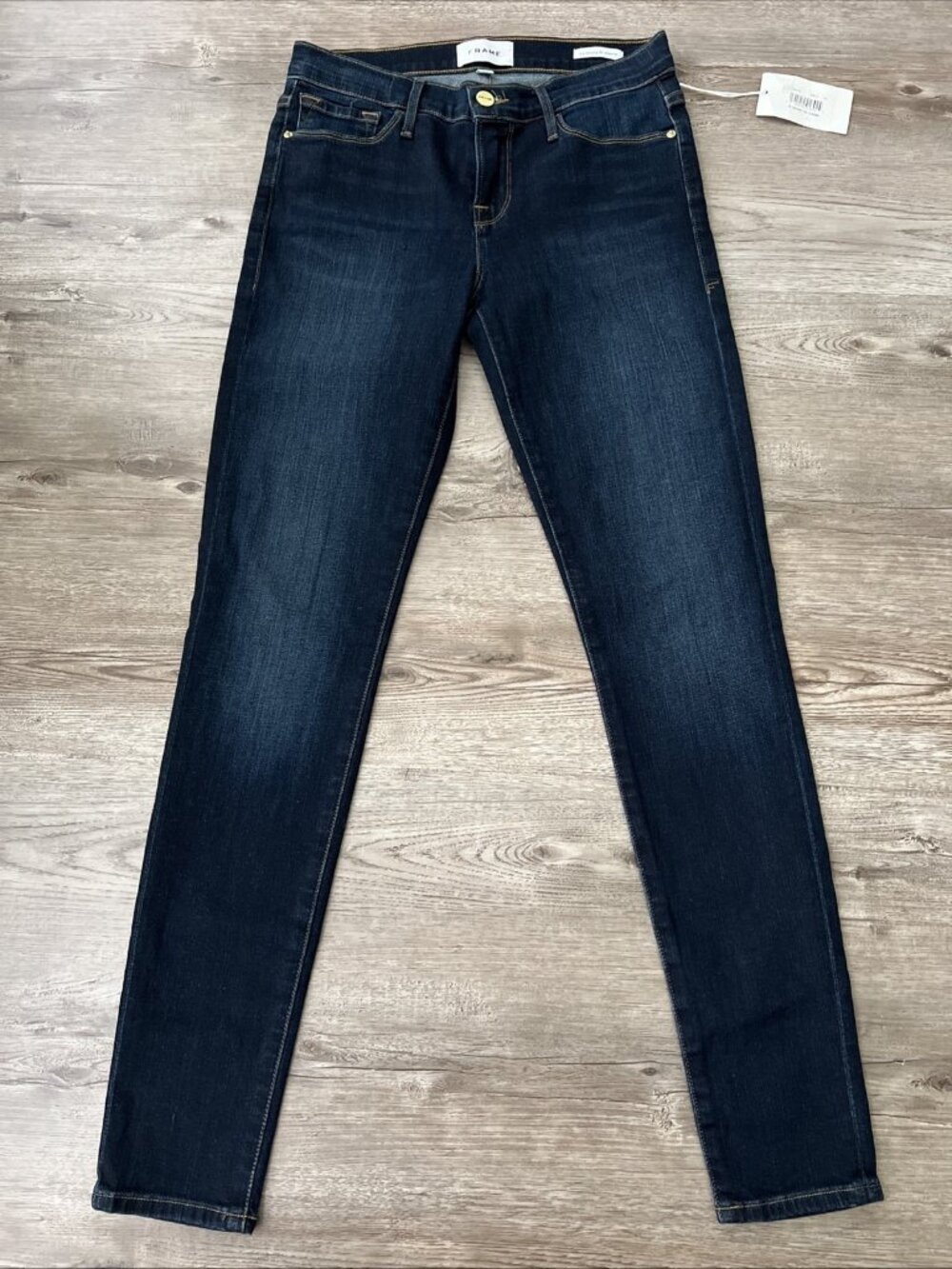 Frame Denim Le Skinny Jean Wellington Wash Womens 26 New